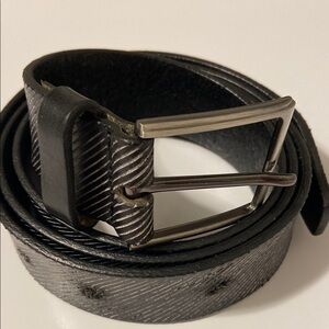 💢 J&M Men's Black Leather Belt💢